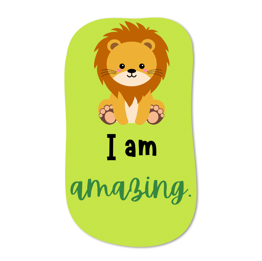 'Illustrated Positivity and Self Belief' Signs - Set of 6