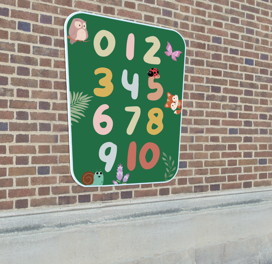Nature Counting Sign
