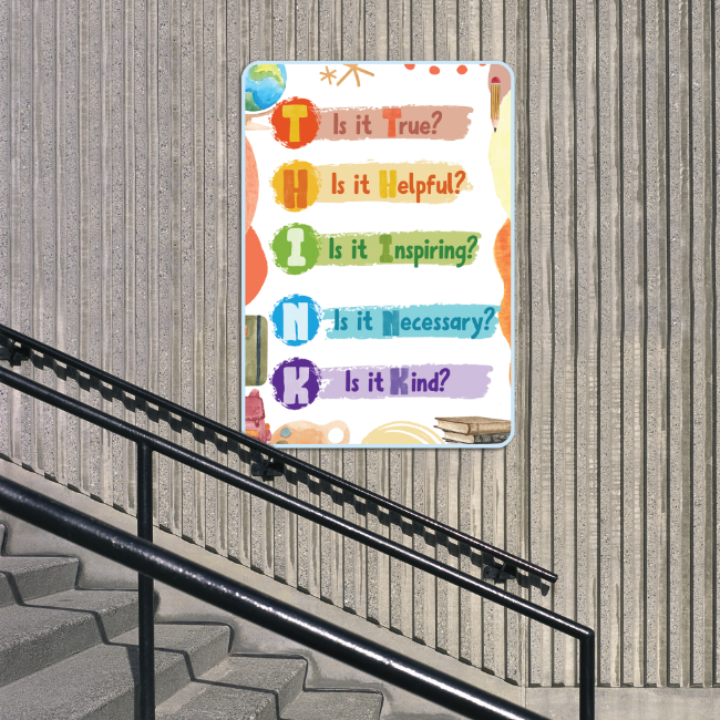 'THINK Before You Act' Positive Behaviour Sign