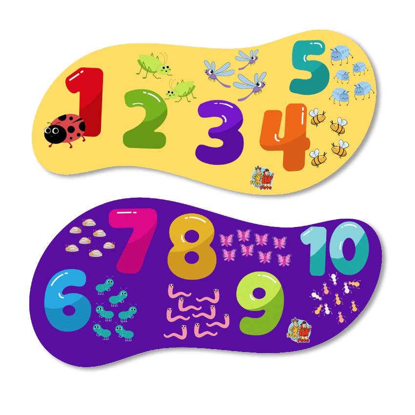 Cute Counting Signs 1 to 10 Set