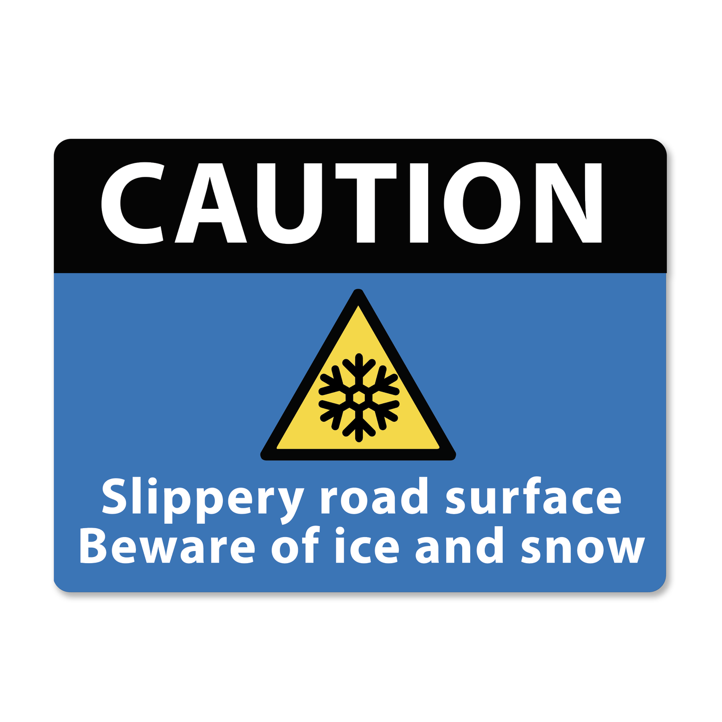 Caution Slippery Surfaces - Safety Sign