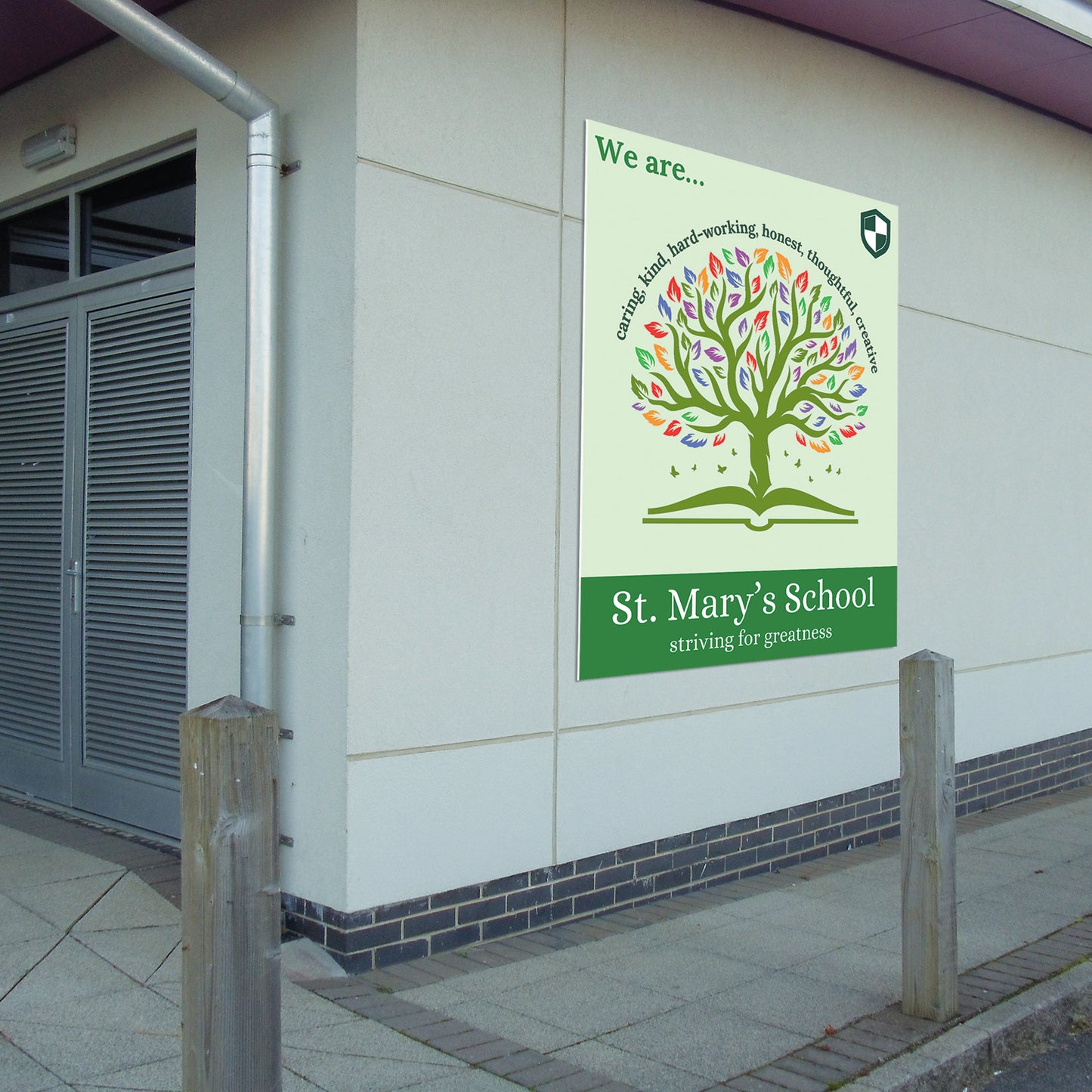Bespoke Welcome Wall - Playground Sign