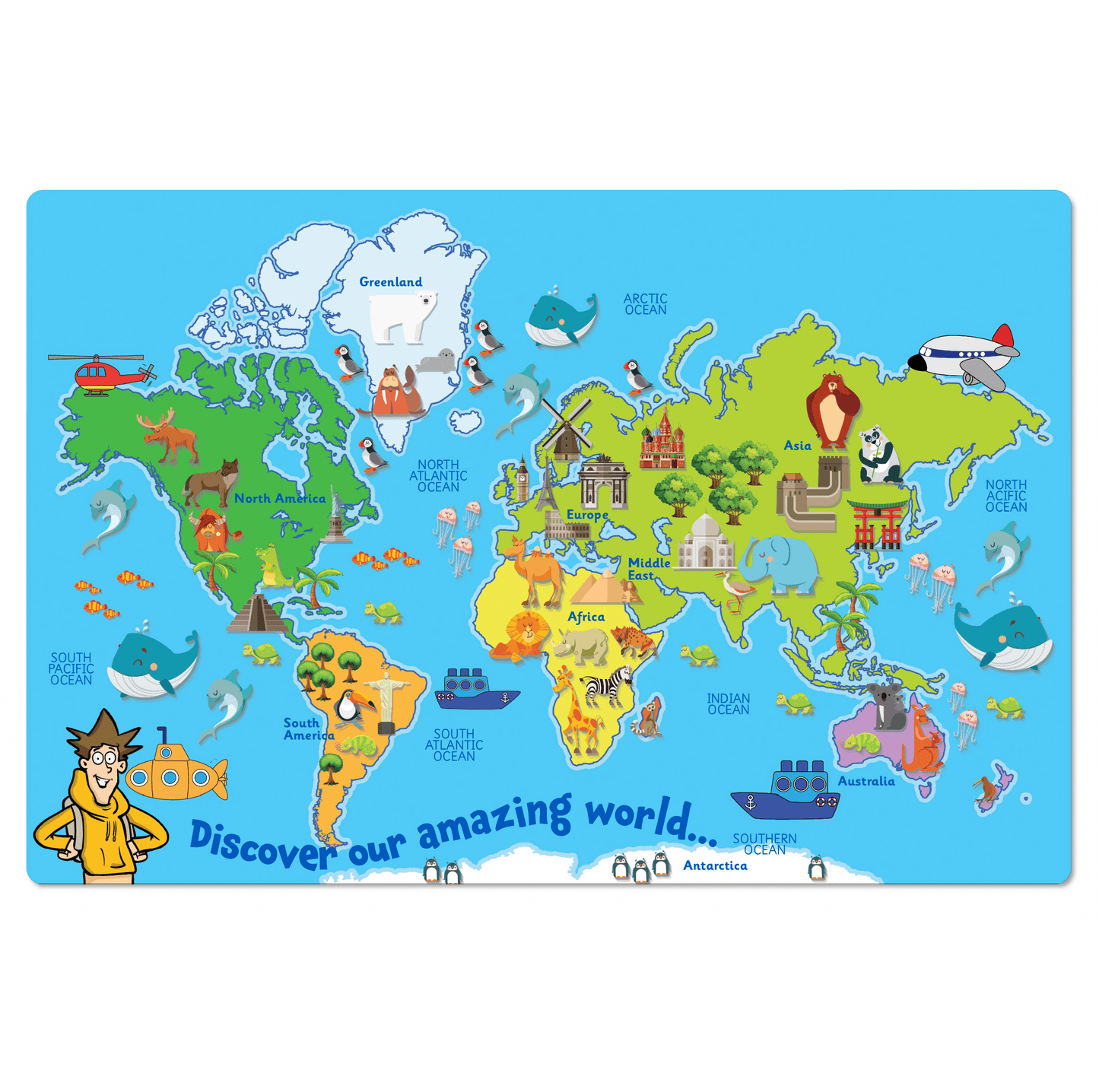 Discover Our Amazing World - Fun Playground Map