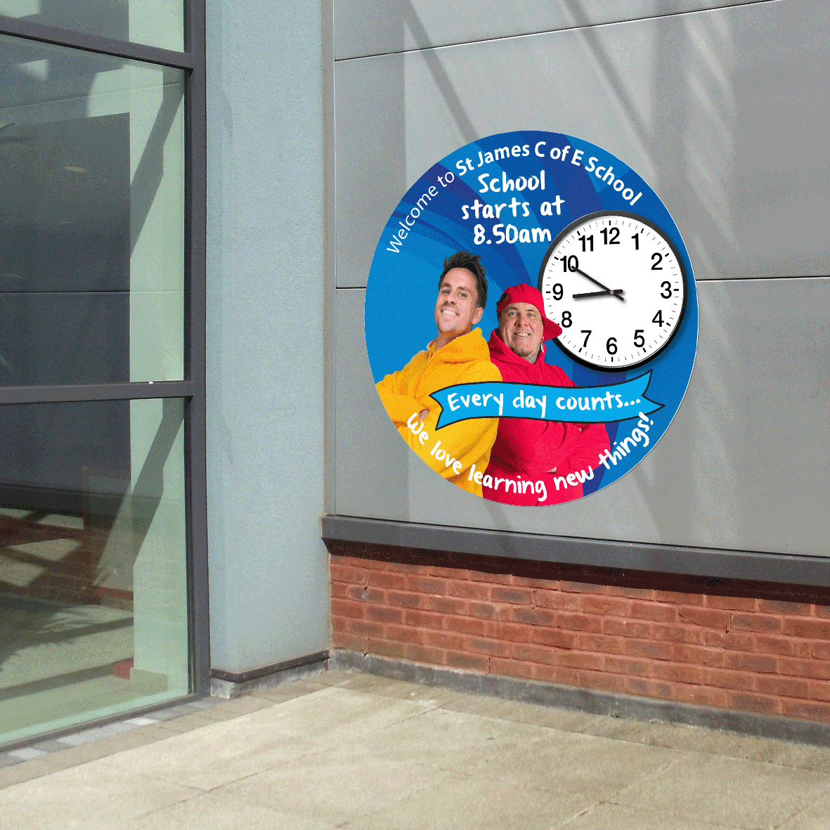 "!!NEW!!" Every day counts - school attendance sign