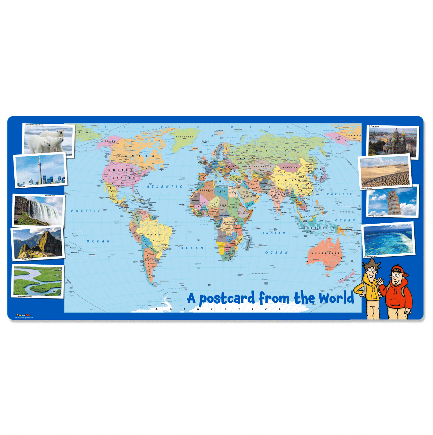 Fred and Pete's Postcard from the World! Playground Map