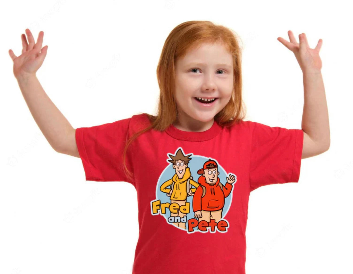 !NEW! Fred and Pete 'Rich Red' Kids T-Shirt