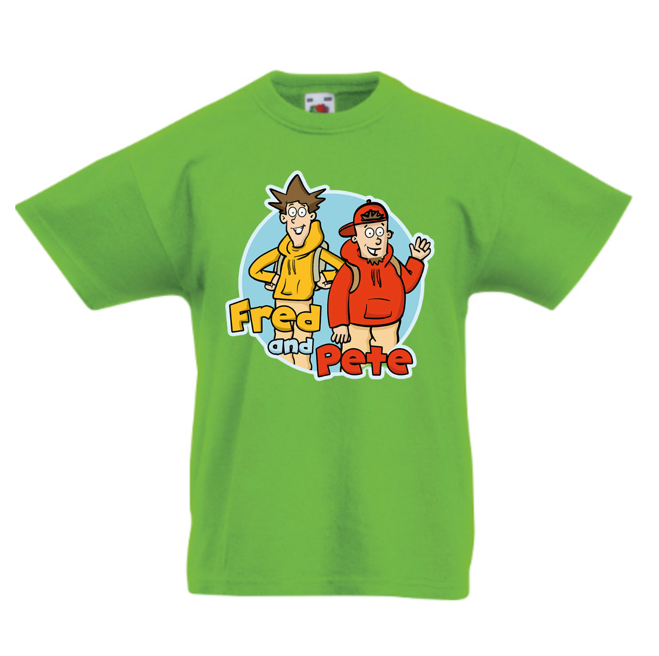 !NEW! Fred and Pete 'Lime Green' Kids T-Shirt