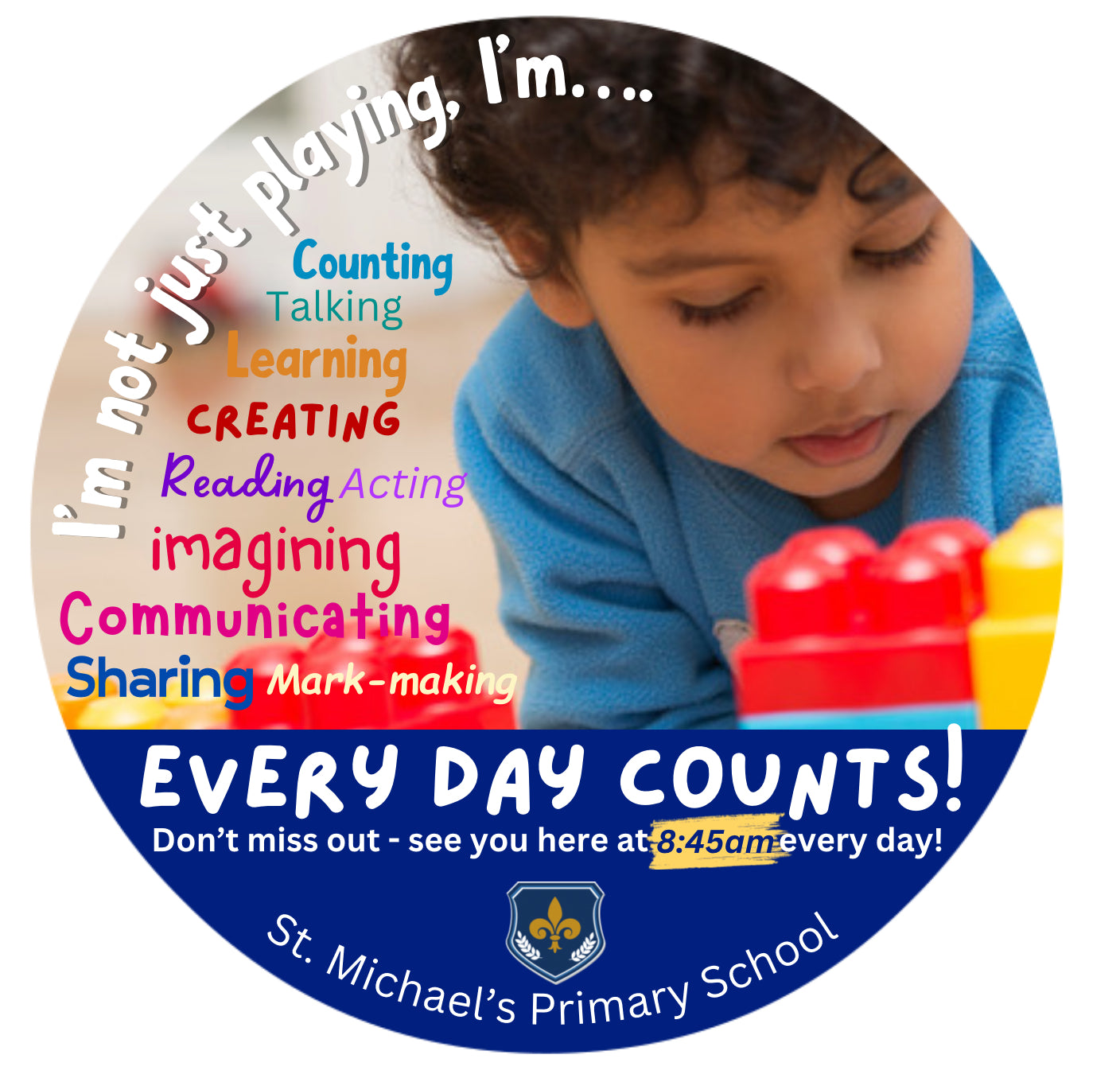 Every Day Counts - Nursery Welcome Sign
