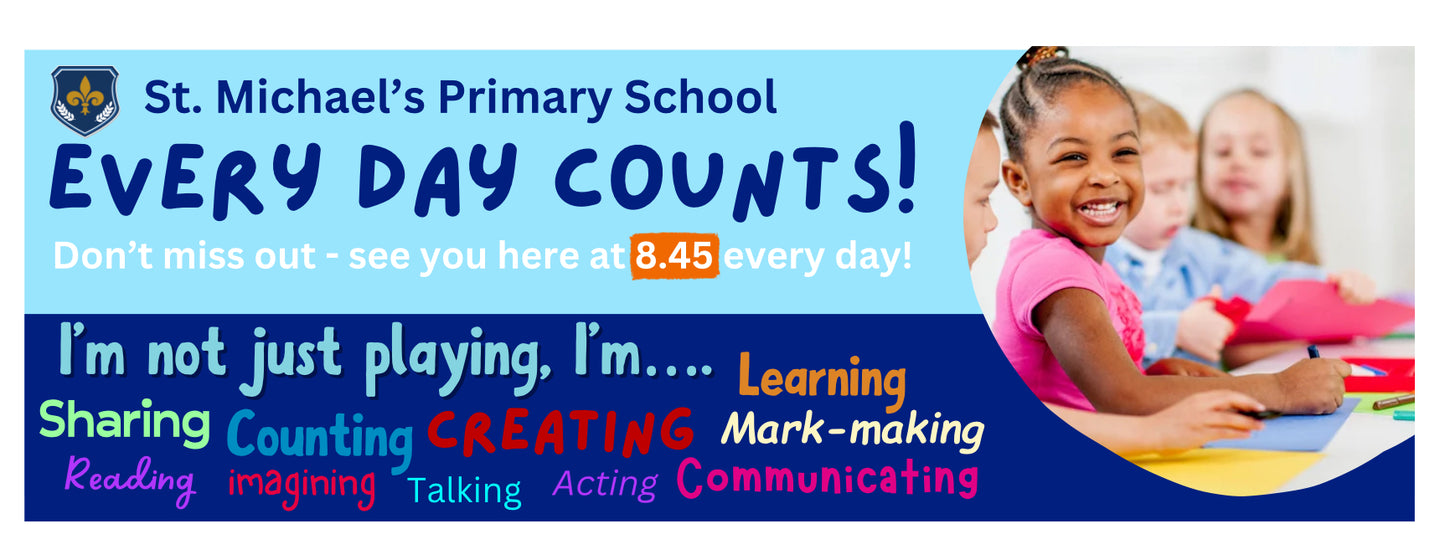 Every Day Counts - Nursery Welcome Banner