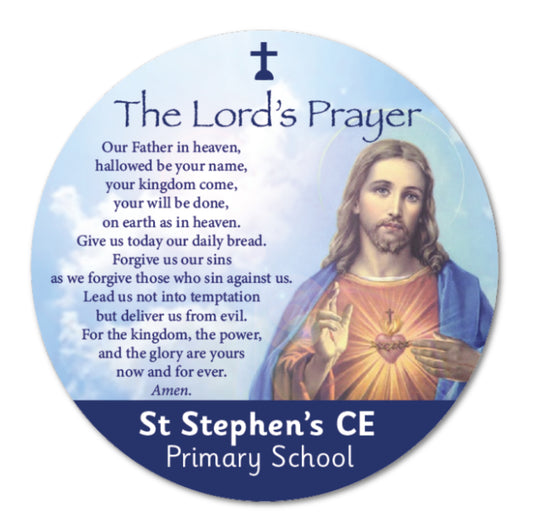 Custom Lord’s Prayer Sign with Inspiring Christian Artwork