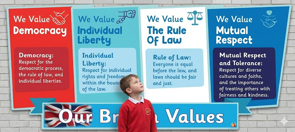 Our British Values - Playground Sign