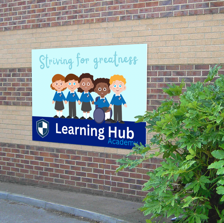 Welcome Sign With Children