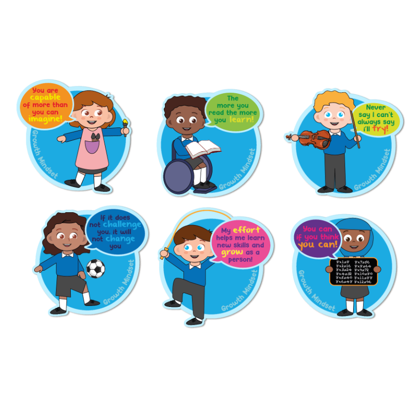 !!NEW!! Growth Mindset Kids - Set of 6