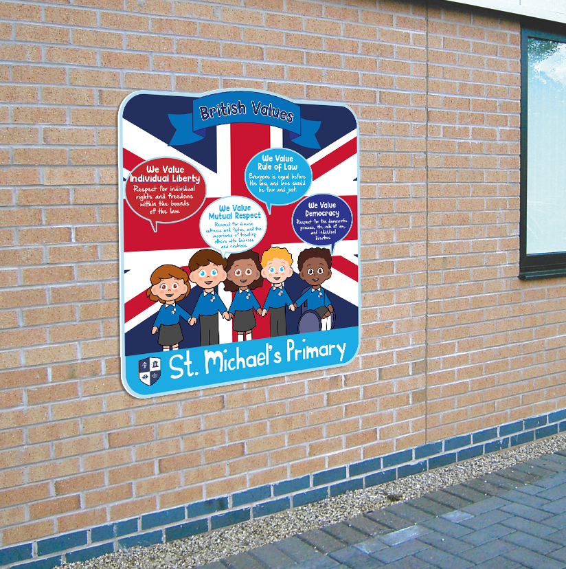 !!NEW!! Our British Values Sign - Playground Sign