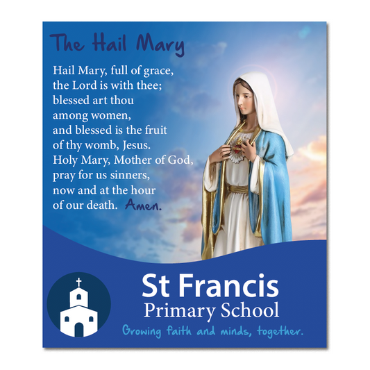 Custom Hail Mary Prayer Sign