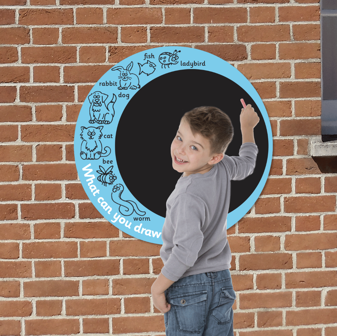 Hey! Let's Draw Something! Playground Chalkboard panel