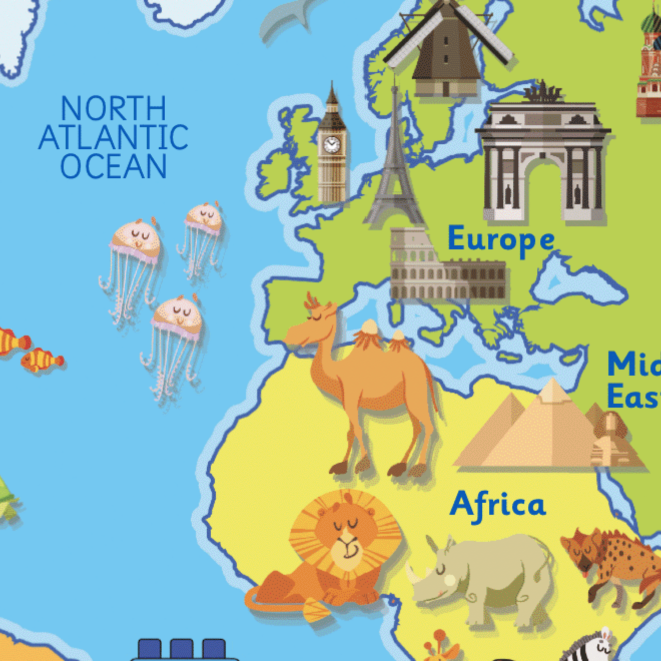 Discover Our Amazing World - Fun Playground Map