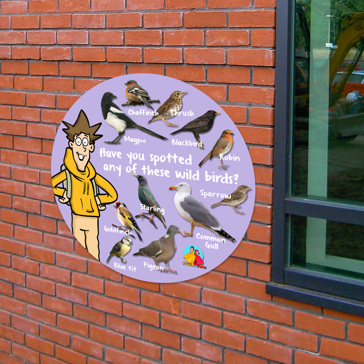 Wild Birds Spotter Playground Sign