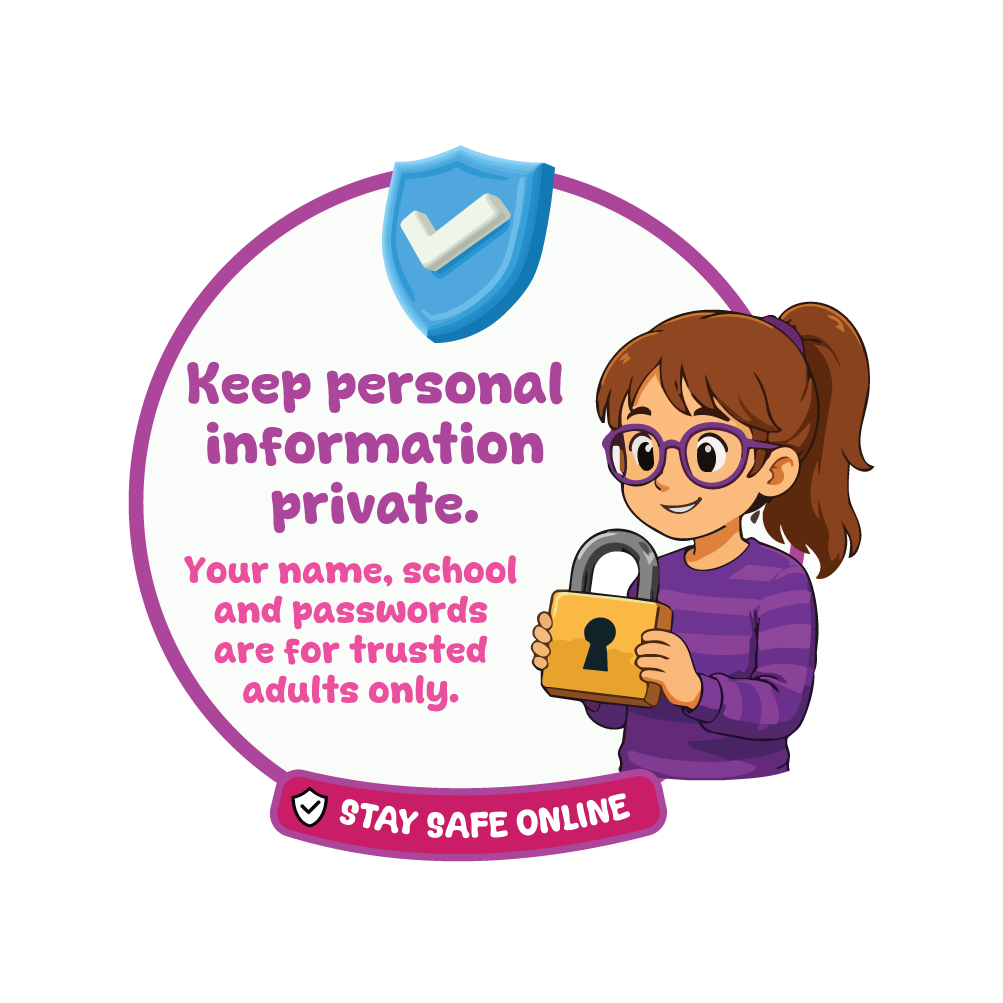 Stay Safe Online - Set of 7 Signs