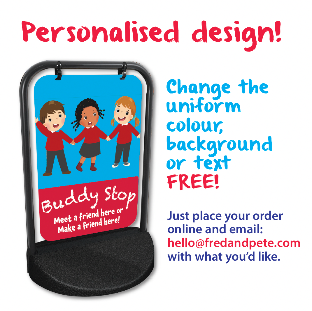 Fred and Pete's Buddy Stop Swing Sign