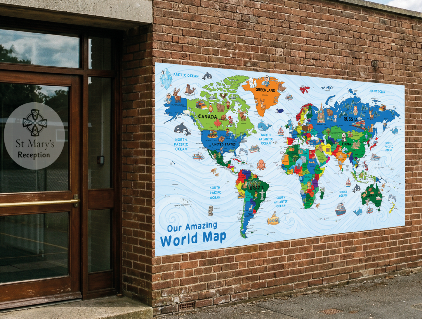 Fred and Pete’s Marvellous Illustrated World Map